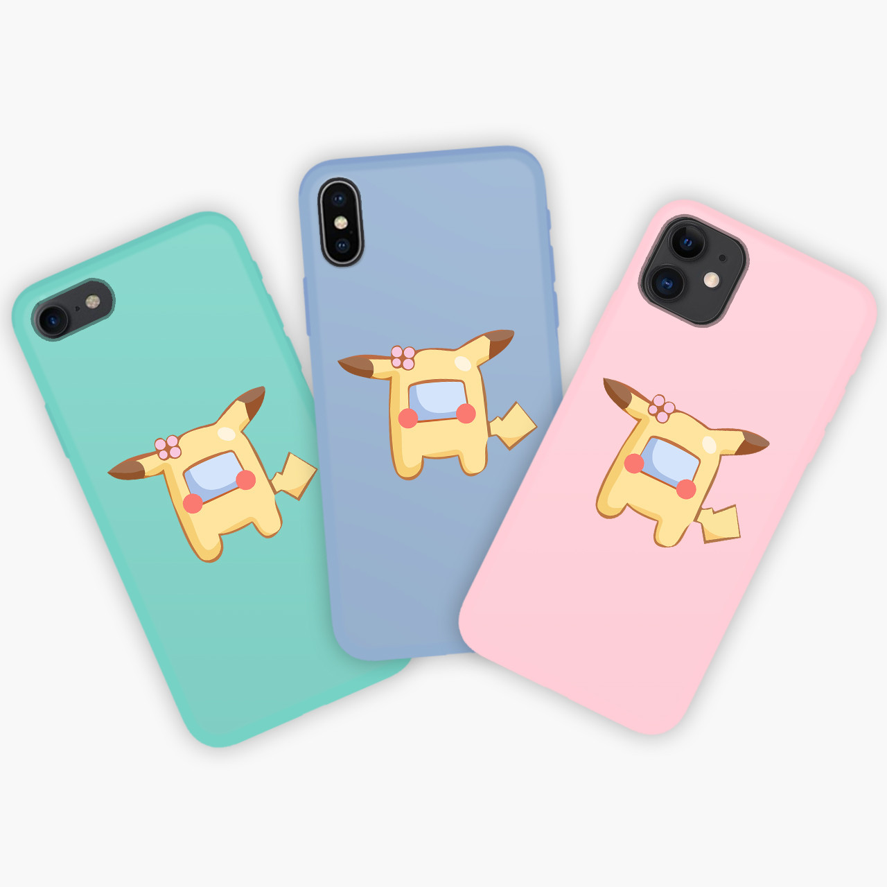 

Чехол Apple Iphone 11 Pro Амонг Ас Покемон Пикачу (Among Us Pokemon Pikachu) Honor Candy, Прозрачный