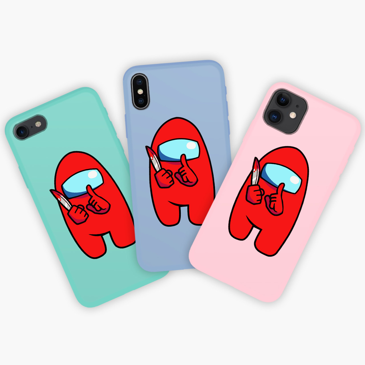 

Чехол Apple Iphone X Apple Iphone Xs Амонг Ас Красный (Among Us Red) Honor Candy силиконовый Розовый