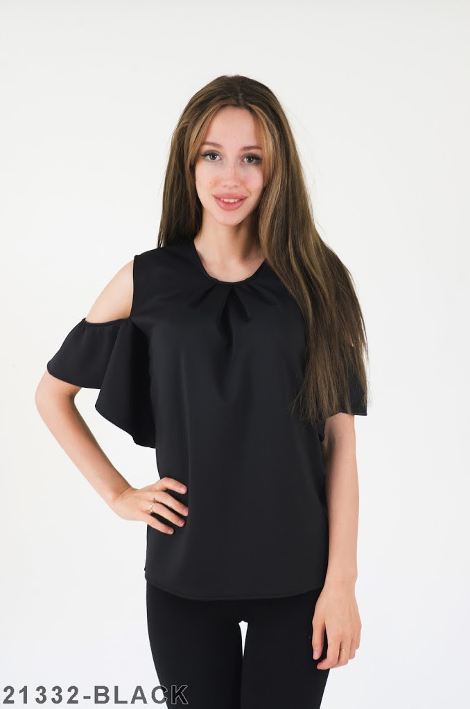 

Жіноча блузка Подіум Angela 21332-BLACK XS Чорний M