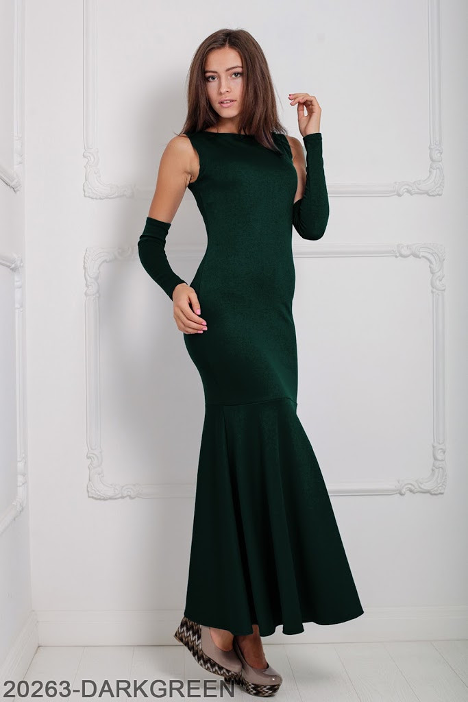 

Жіноче плаття Подіум Noren 20263-DARKGREEN XS Зелений XL