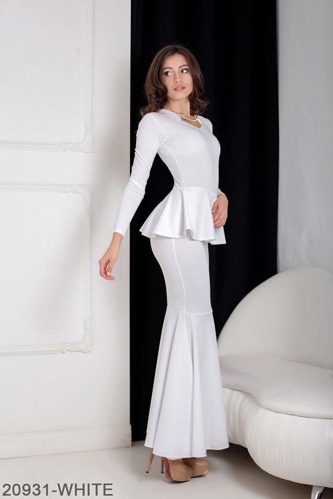 

Жіноче плаття Подіум Laura 20931-WHITE XS Білий M