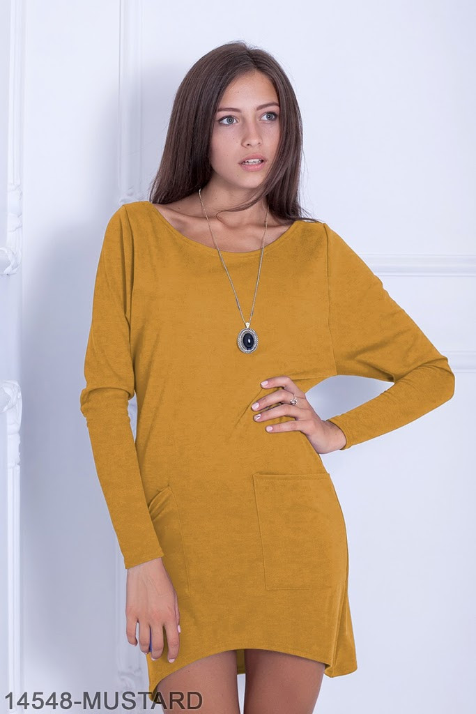 

Жіноче плаття Подіум Toddalia 14548-MUSTARD S Гірчичний XL