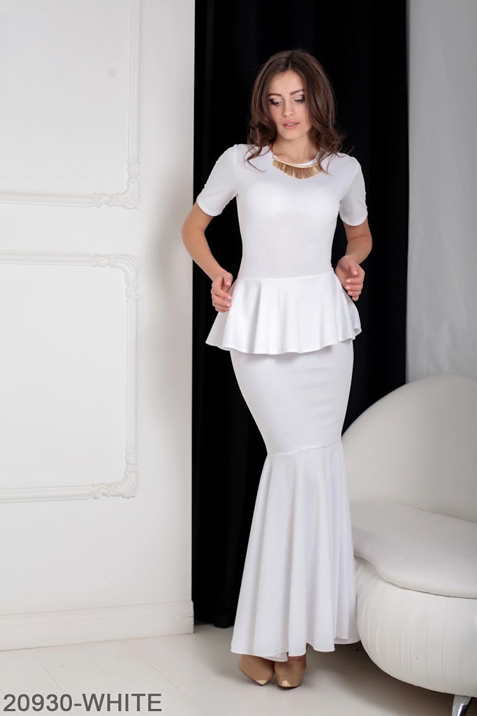 

Жіноче плаття Подіум Amalia 20930-WHITE XS Білий XXL