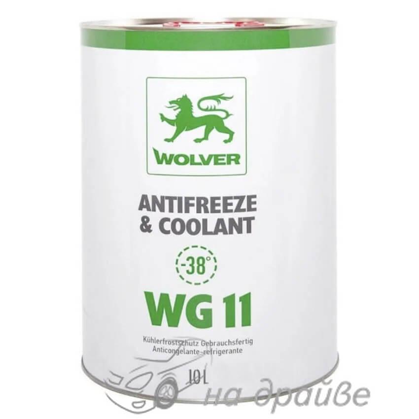 

Антифриз WOLVER Antifreeze & Coolant WG11 Ready for use зеленый 10л, Зелёный