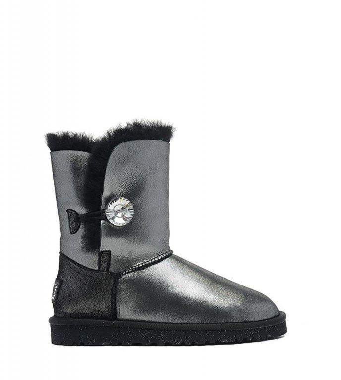 

Женские UGG BAILEY BUTTON II BOOT LEATHER I DO "BLACK" 37 Черный(1535/37)