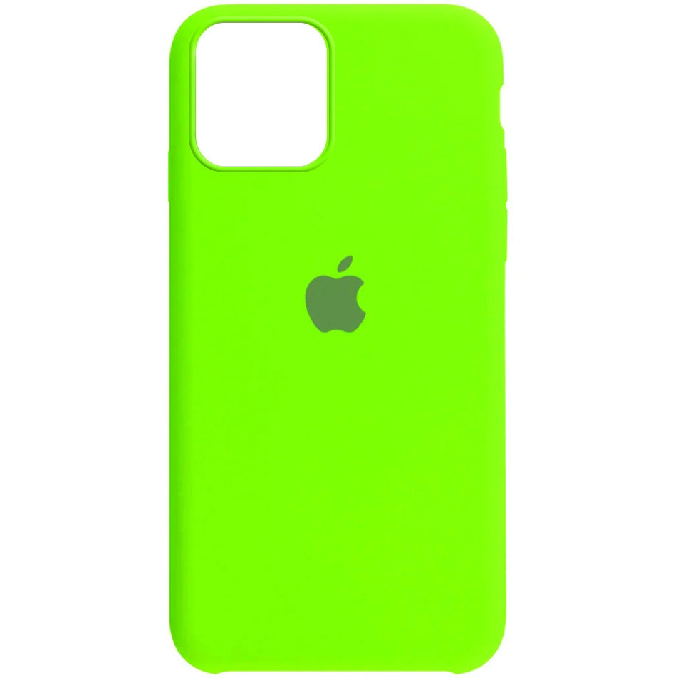 

Чехол накладка на Apple iPhone 11 Pro Max (6,5 дюймов) Айфон зеленый лайм lime green Full + стекло в Подарок, Салатовый