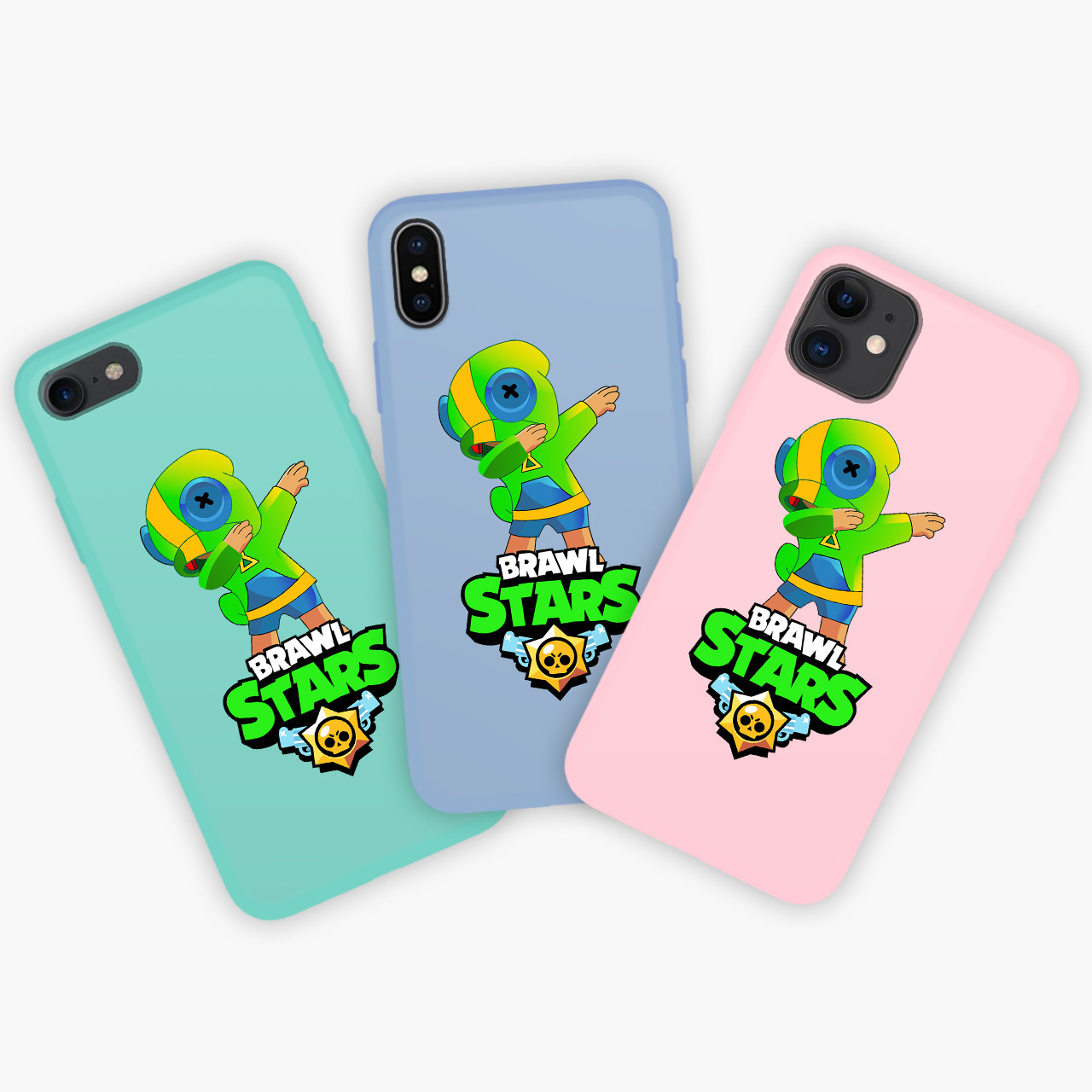 

Чехол Apple Iphone 6 Iphone 6s Зеленый Леон Бравл Старс (Green Leon Brawl Stars) Honor Candy силиконовый, Прозрачный