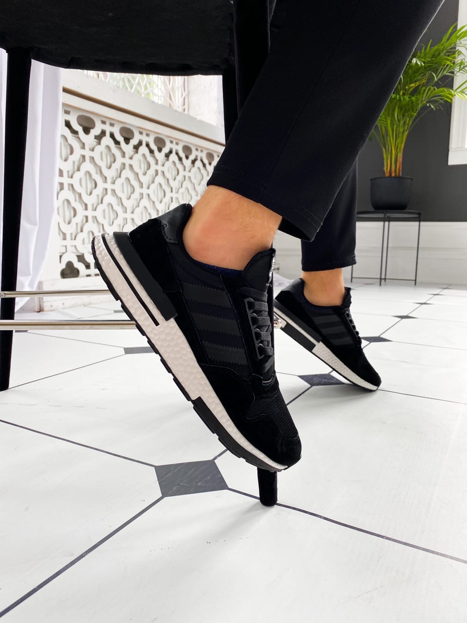 

Кроссовки Adidas ZX 500 RM black/white