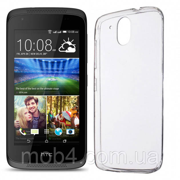 

Силиконовый прозрачный чехол для HTC 526, Разные цвета