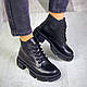 Зимние черные ботинки натуральная кожа, фото 3