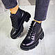 Зимние черные ботинки натуральная кожа, фото 4