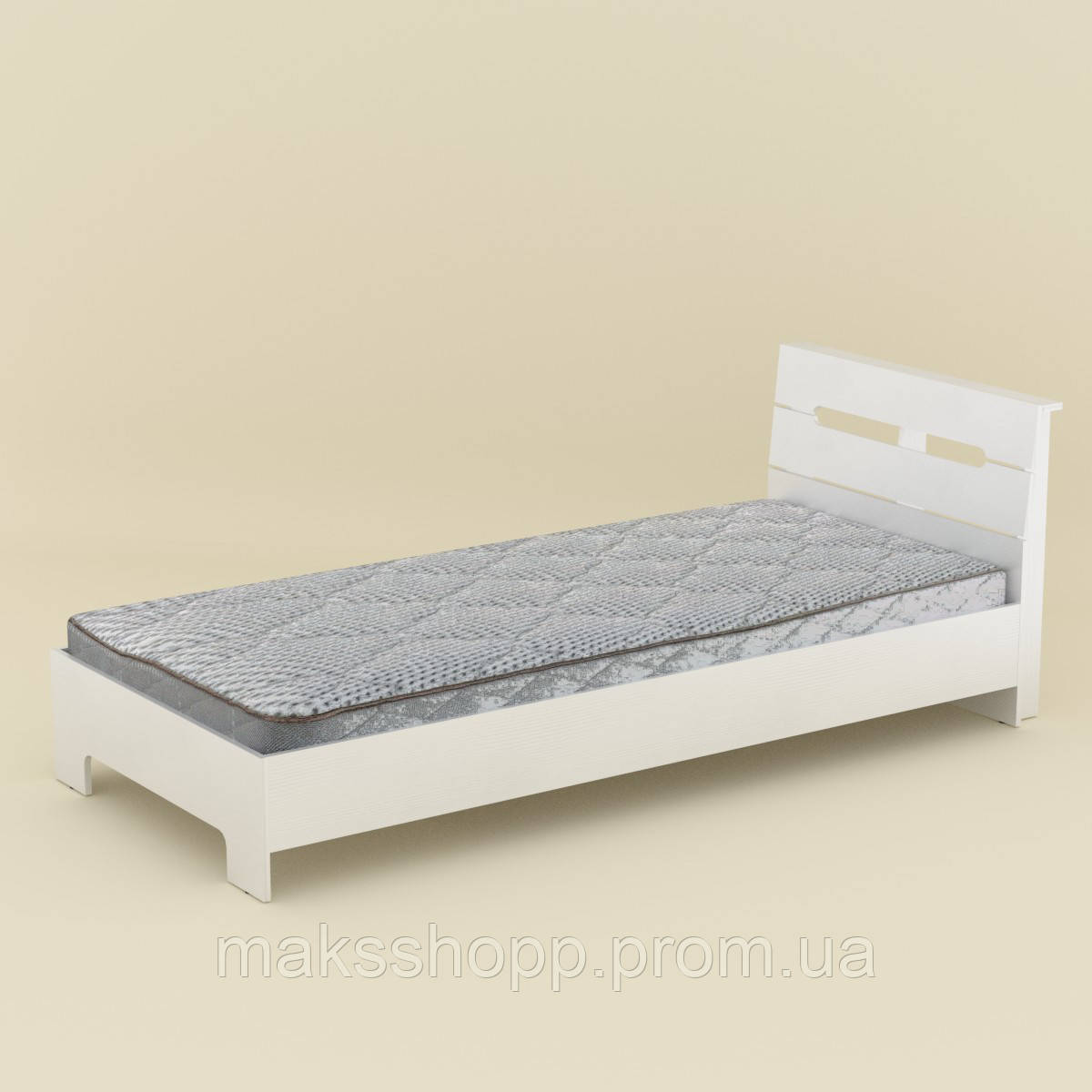 

Кровать 90 Стиль белый (94х213х95 см)
