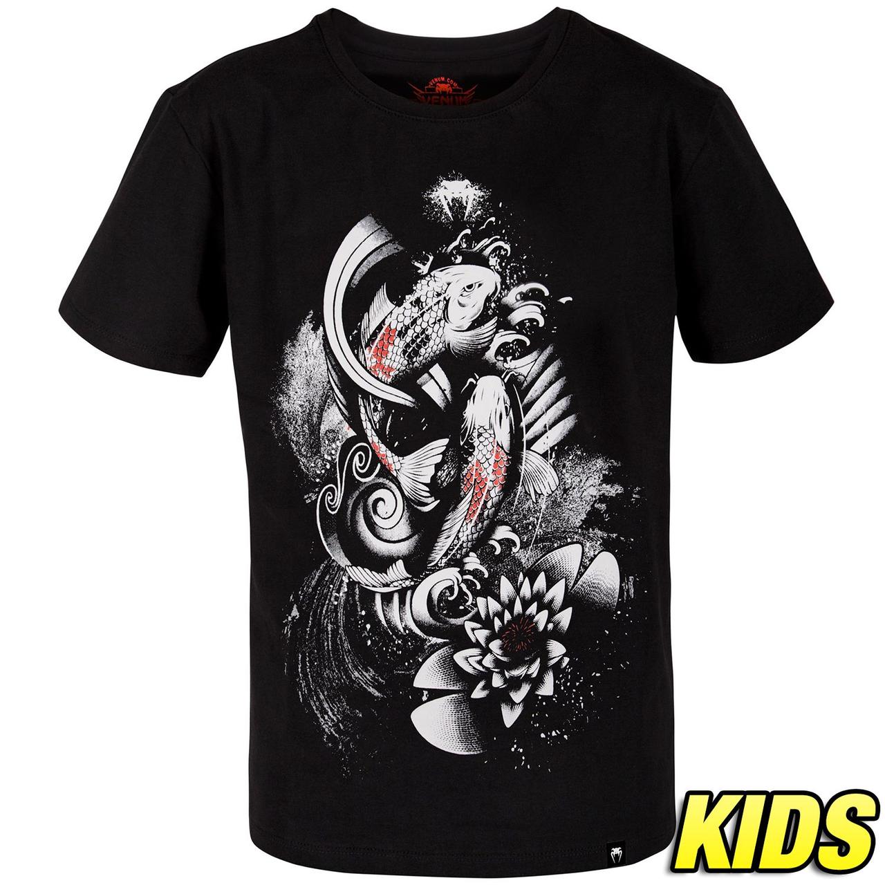 Детская спортивная футболка Venum Koi 2.0 Kids T-Shirt Black White