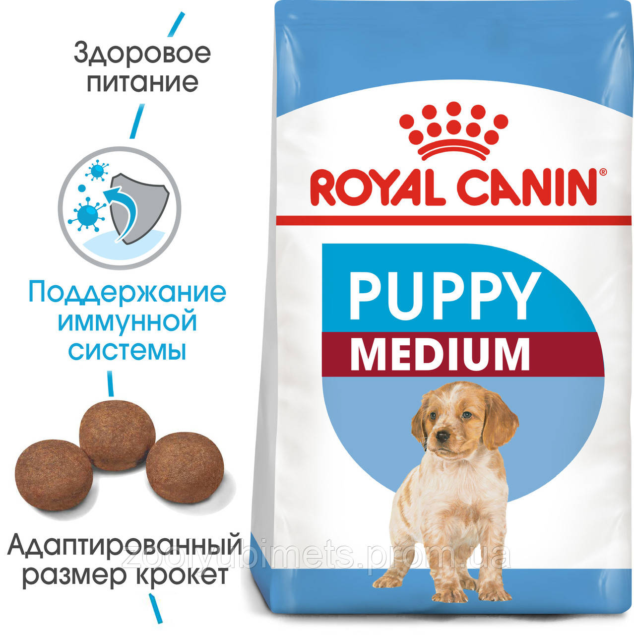 

Royal Canin Medium Puppy - Сухой корм для щенков средних пород, 4 кг