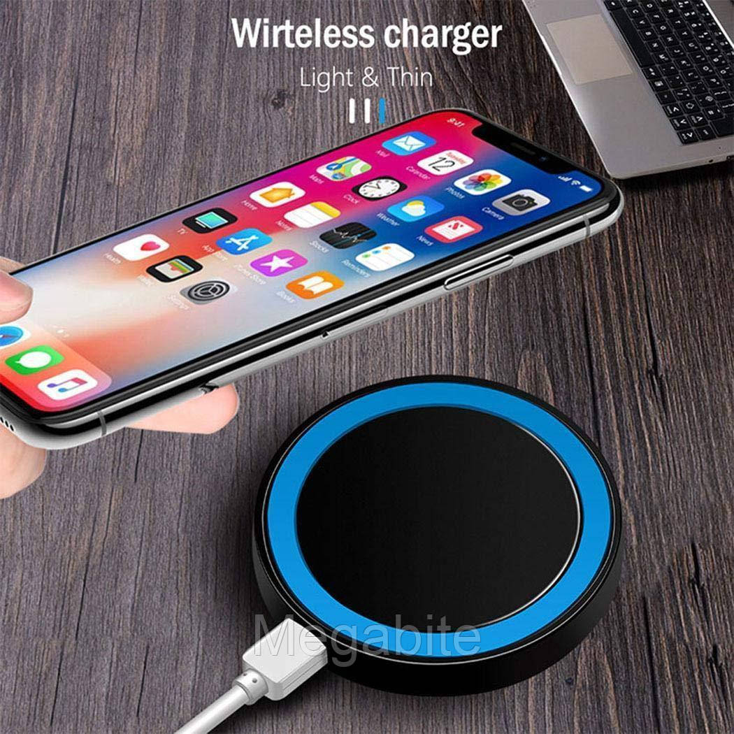 

Беспроводное зарядное устройство Q5 с кабелем Micro USB, СЗУ, беспроводная зарядка, Белый