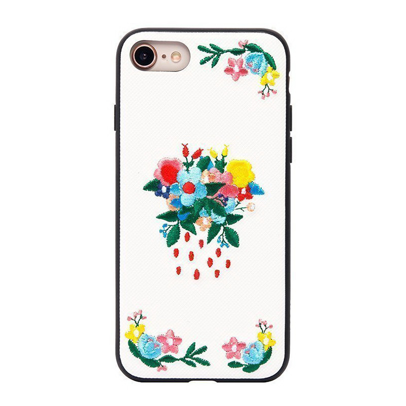 

Чехол-накладка Hoco Summery flowers series iPhone 7/8 lilac, Белый