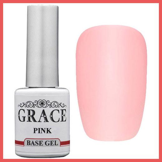 

Каучуковая основа, база для гель-лака Грейс Grace Rubber Base Pink 8 мл