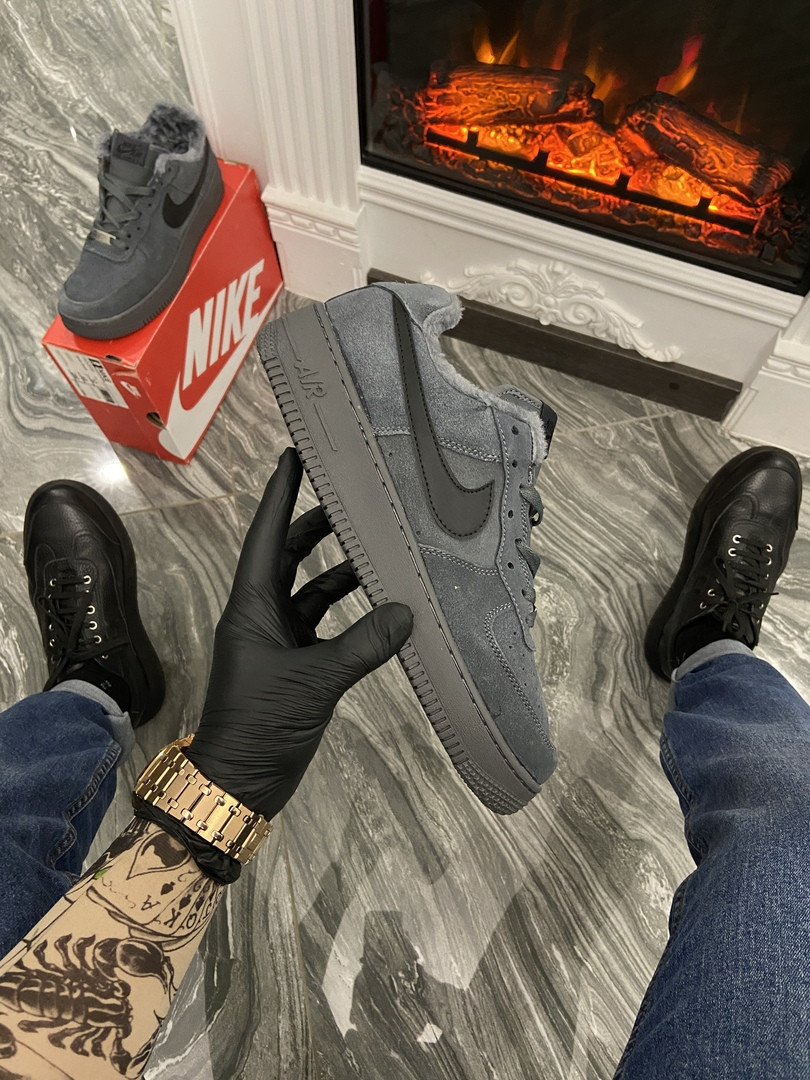 

Nike Air Force 1 Low Grey (Мех) (Серый