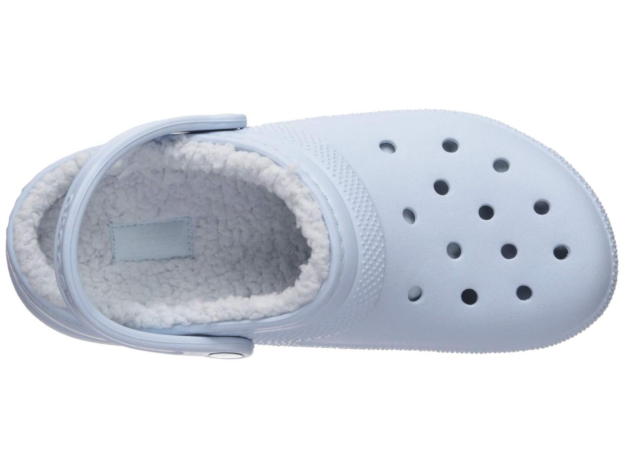 crocs classic lined clog mineral blue