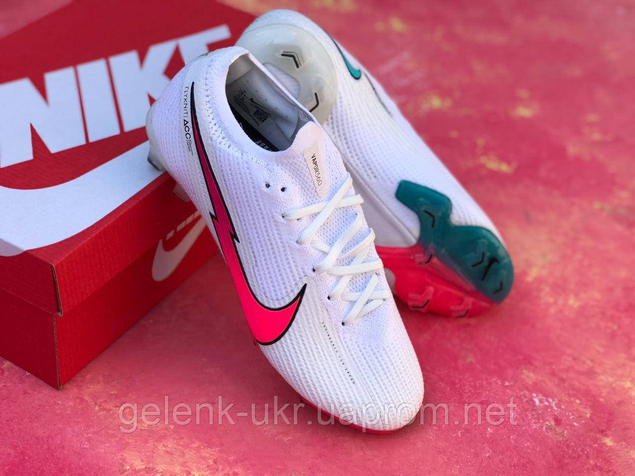 

Бутсы Nike Mercurial Vapor 13 Elite MDS FG/ бутсы найк/ футбольная обувь, Белый