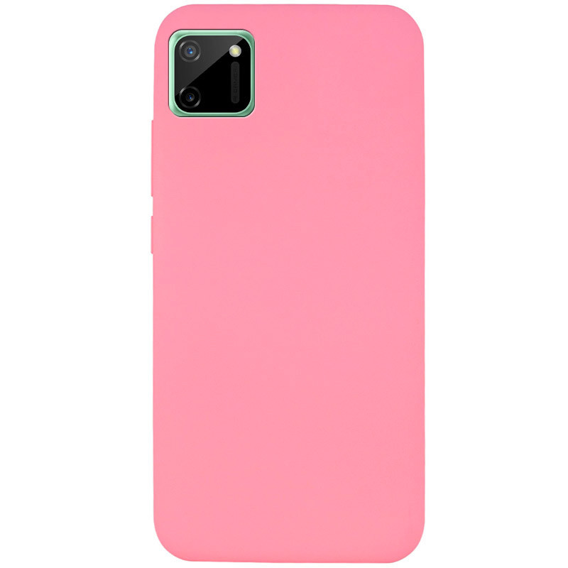 

Чехол силиконовый противоударный Silicone Cover Full without Logo (A) для Realme C11 Розовый / Pink