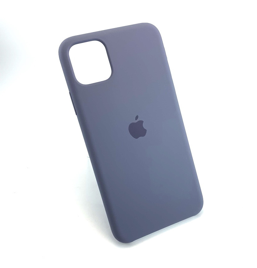 

Чехол на iPhone 11 Pro Max накладка бампер противоударный Original Soft Case серо-синий