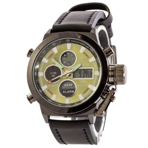 Наручные часы AMST C Black-Green Black Wristband
