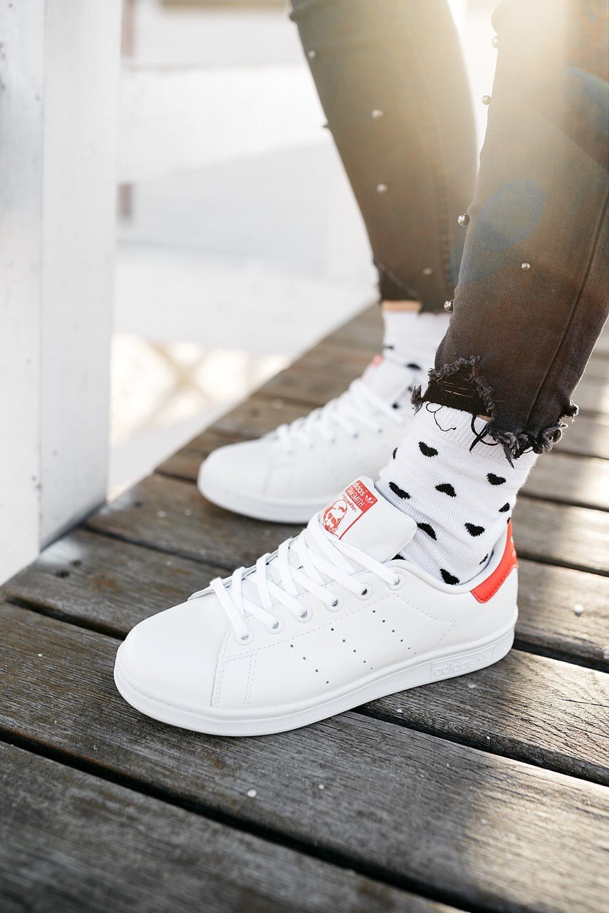 

Женские белые Кроссовки Adidas Stan Smith 41, Белый