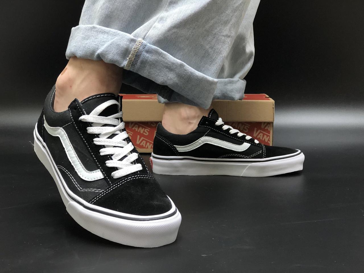 

Женские черные Кеды Vans Old Skool 40, Черный