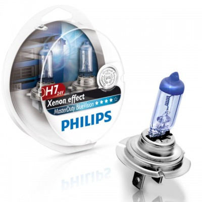 

Автолампа PHILIPS 13972MDBVS2 H7 70W 24V PX26d MasterDuty BlueVision