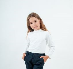 

Гольф дитячий Трикотаж 140 см молочний Kids Couture, Белый