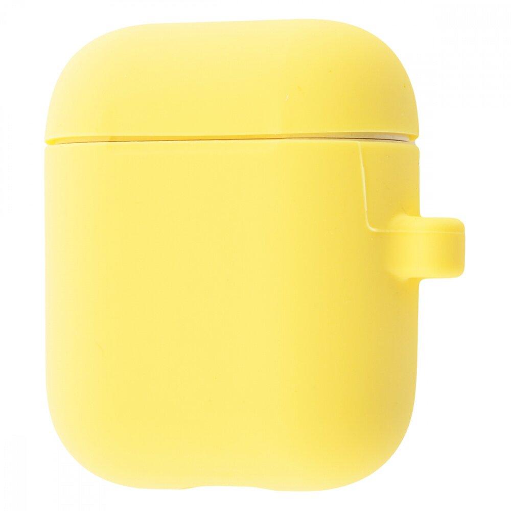 

Чехол STR Silicone Case Slim with Carbine for AirPods 1/2 (yellow)