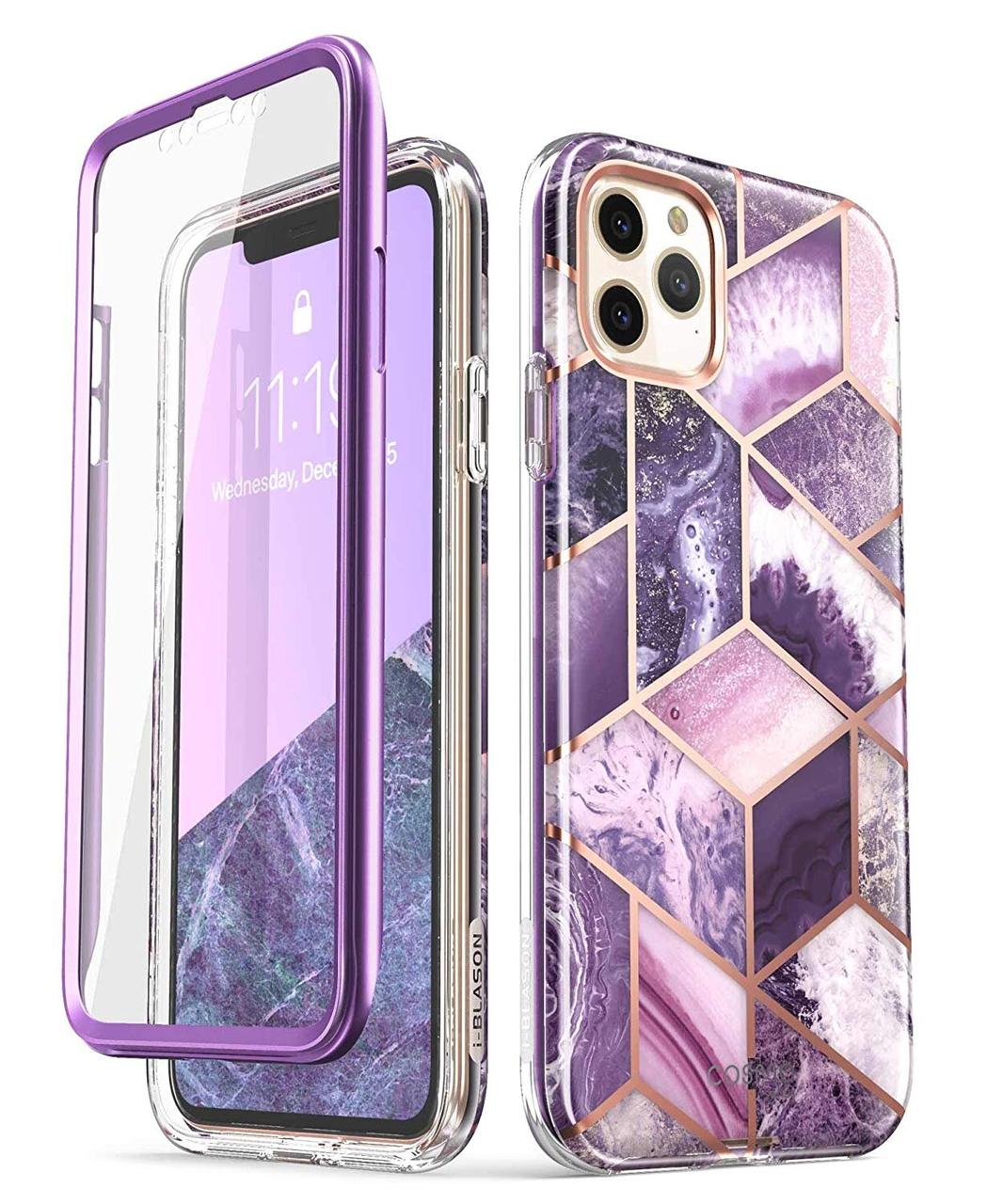 

Чехол i-Blason Cosmo Series Clear Case for iPhone 11 Pro - Purple (IBL-IPH11P-COS-P)