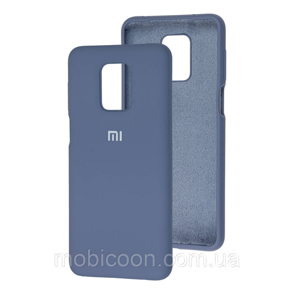 

Чехол Silicone case full для Xiaomi Redmi Note 9s Lavander Grey, Серый