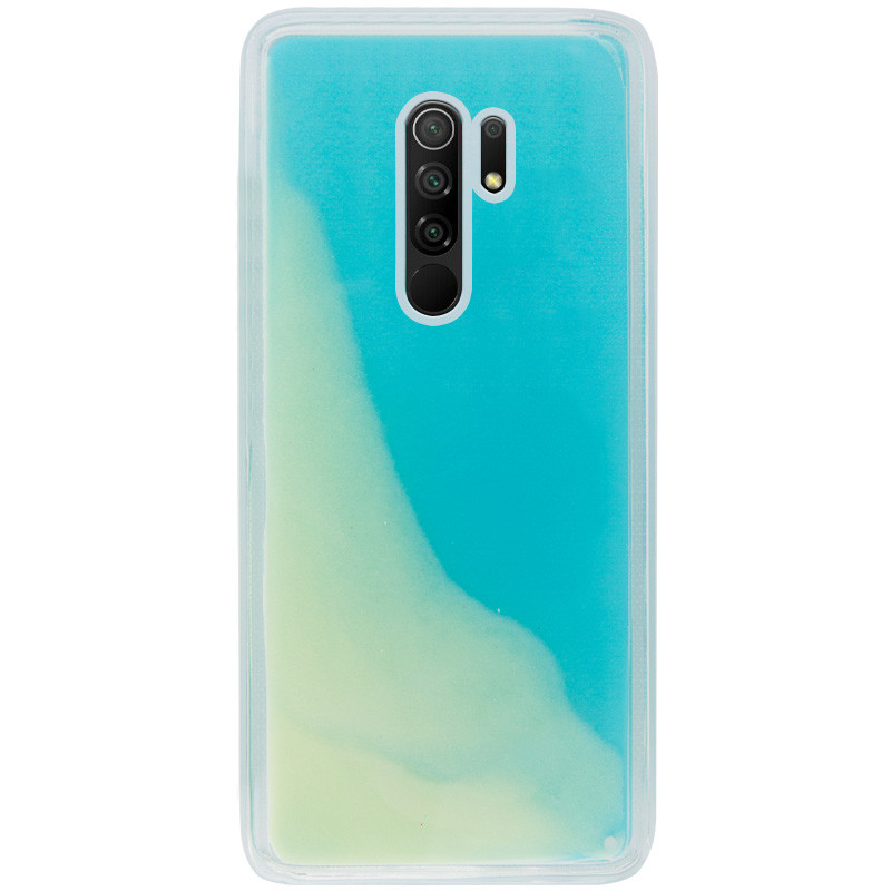 

Неоновый чехол Neon Sand glow in the dark для Xiaomi Redmi 9, Голубой