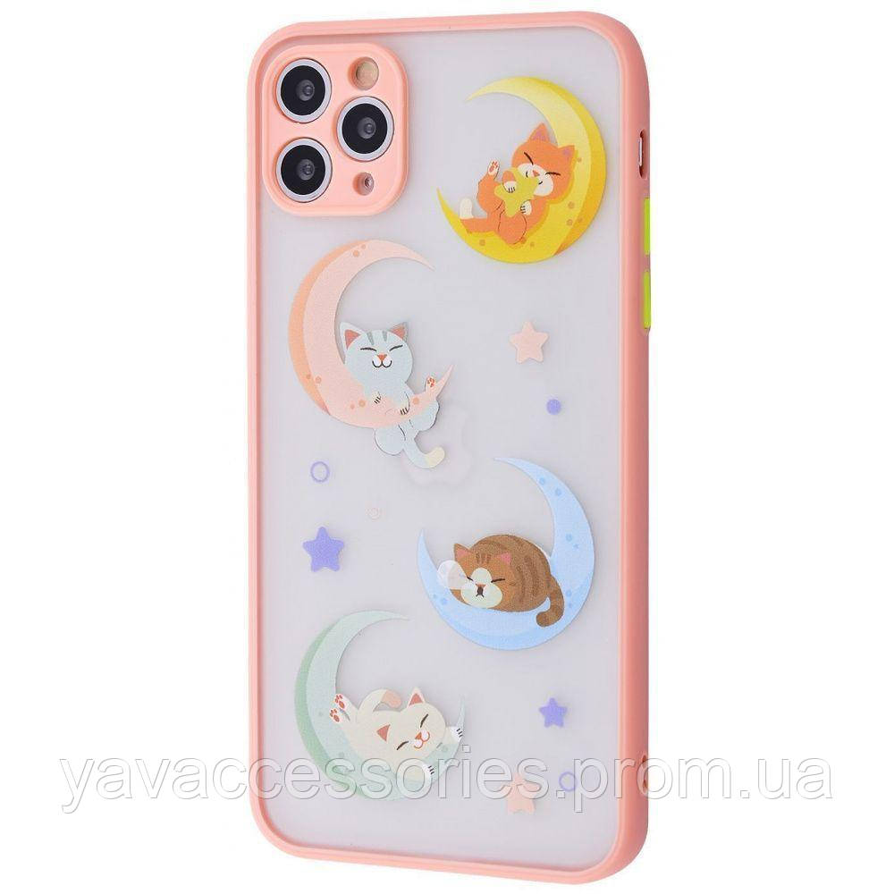 

WAVE Cartoon Case (PC+TPU) iPhone 11 Pro Max interview cats_on_the_moon_peach