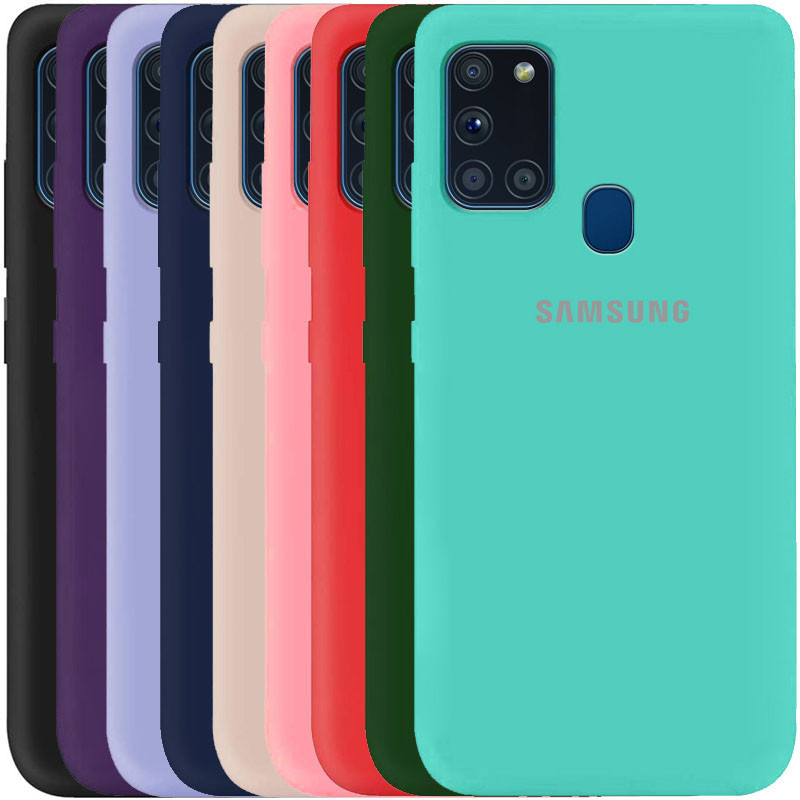 

Чехол Silicone case для Samsung Galaxy A21s (5 оттенков), Разные цвета