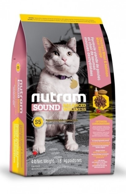 

S5_NUTRAM Sound Balanced Wellness Adult/Urinary Cat для дорослих котів, 5,4 кг