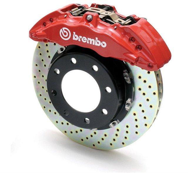 

Тормозная система BREMBO Gran Turismo TOYOTA LC200/LX"570 15+ передняя, перф., красный суппорт,