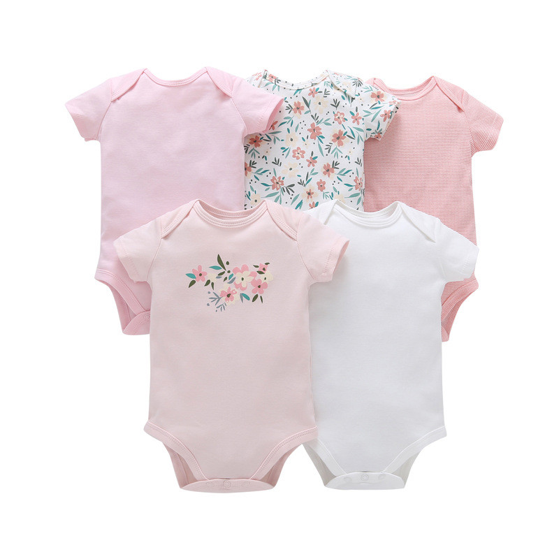 

Боди для девочки Flowers (5шт.) Berni Kids (6 мес)