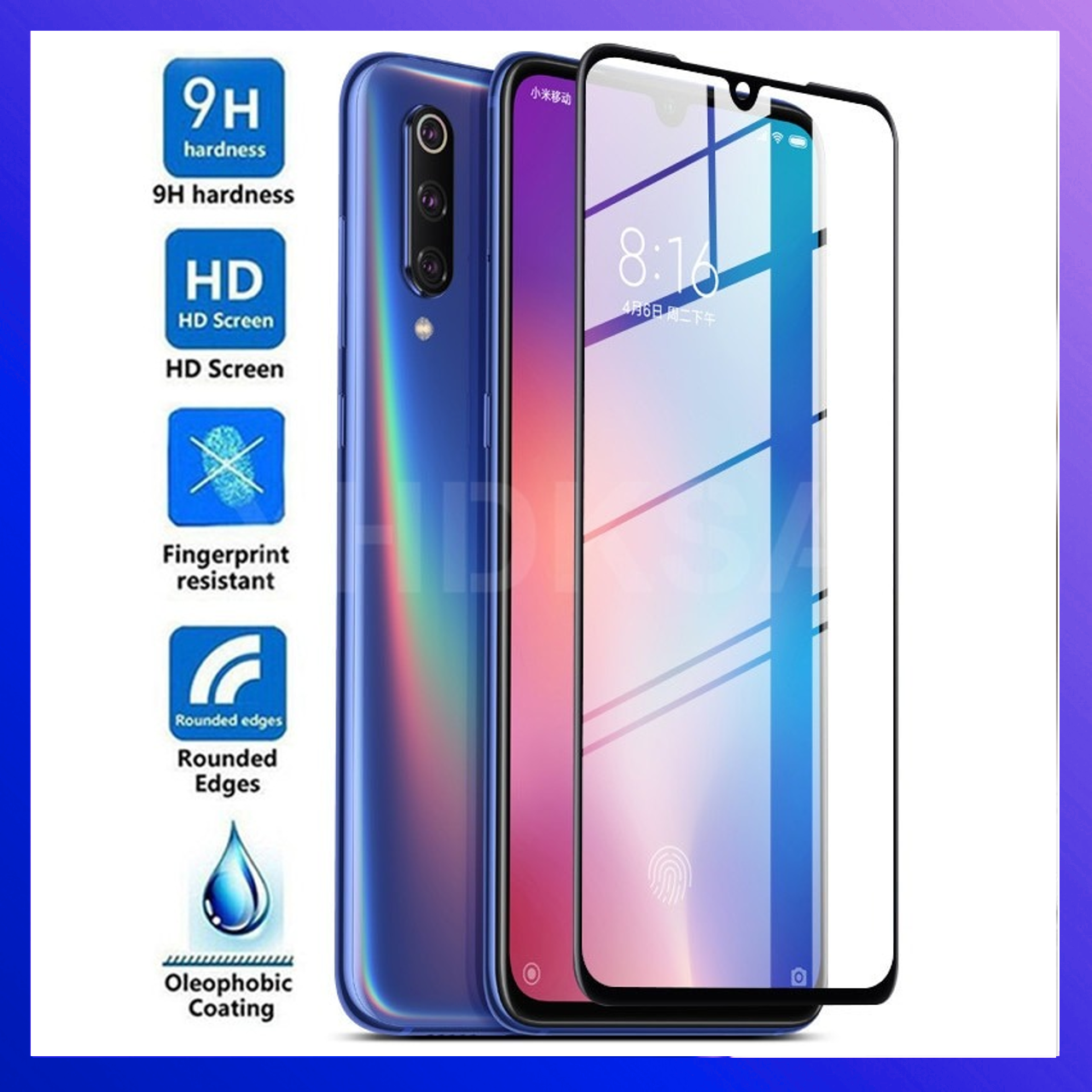 Защитное стекло Huawei Y6 Pro 2019 захисне скло Huawei Y6 Pro 2019