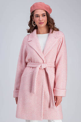 Пальто женское Эмма розовый, фото 2