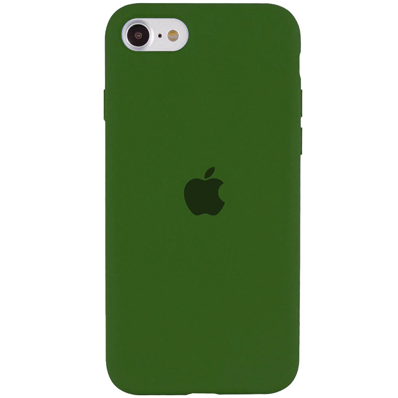 

Чехол Silicone Case Full Protective (AA) для Apple iPhone SE (2020) Зеленый / Army green