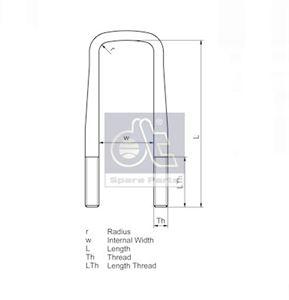 

SAMPA СТРЕМЯНКА РЕССОРЫ 24x1.5x101x370mm RVI /WT/