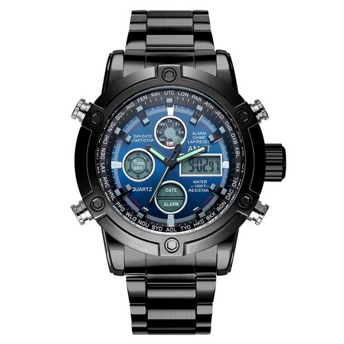 

Часы наручные AMST 3022 Metall Black-Blue