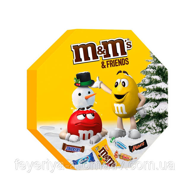 Новорічний подарунок цукерки M&M'S & Friends 116.5г