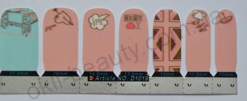 Лаковая пленка для дизайна ногтей, D1019