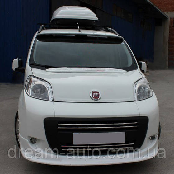 

Fiat Fiorino/Qubo 2008↗ гг. Козырек на капот (под покраску)