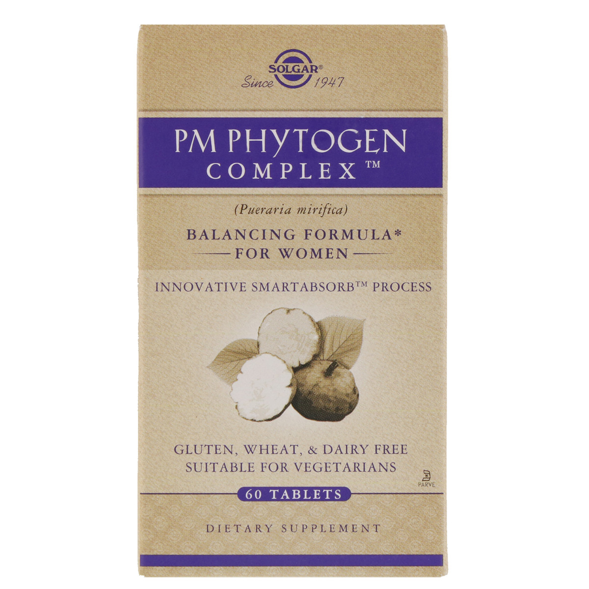 

Менопауза Комплекс для Женщин, PM Phytogen Complex, Solgar, 60 таблеток