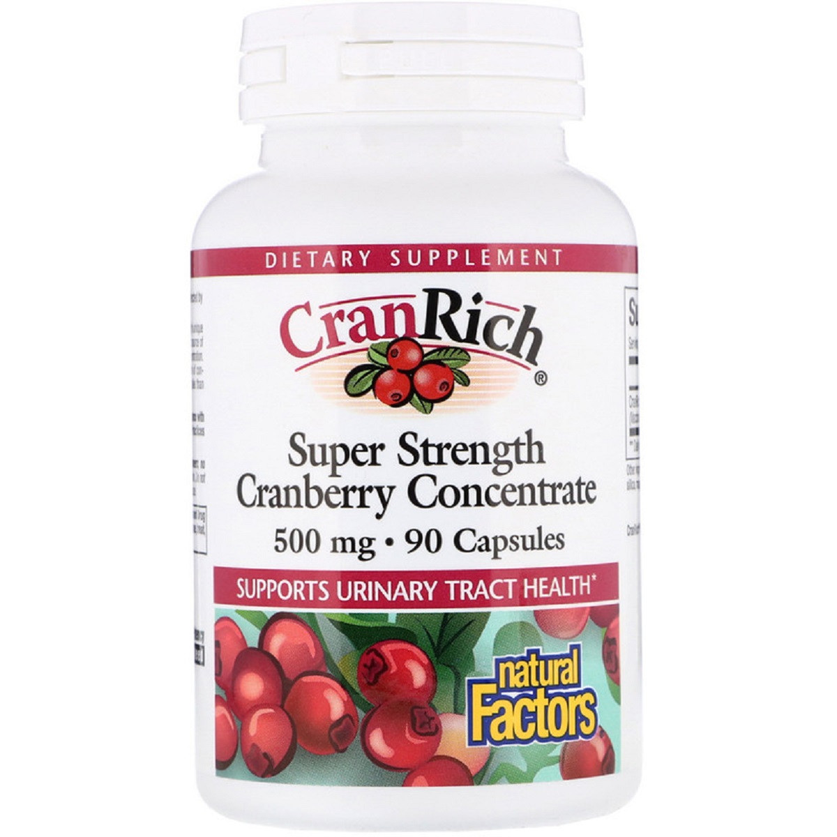

Клюквенный супер концентрат, CranRich, Natural Factors, 500 мг, 90 капсул